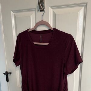 Beyond Yoga Maroon Maternity Top